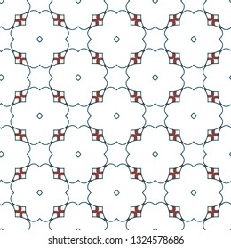 Seamless geometric ornamental vector pattern