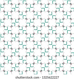 Seamless geometric ornamental vector pattern