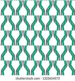 Seamless geometric ornamental vector pattern