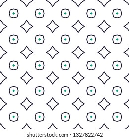 Seamless geometric ornamental vector pattern