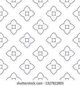 Seamless geometric ornamental vector pattern