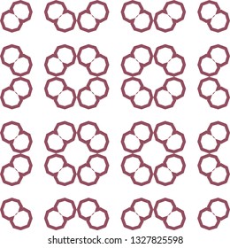 Seamless geometric ornamental vector pattern