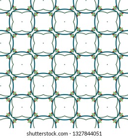 Seamless geometric ornamental vector pattern