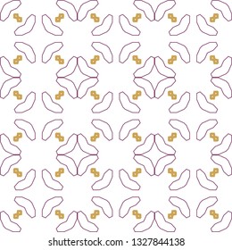 Seamless geometric ornamental vector pattern