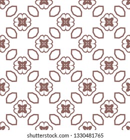 Seamless geometric ornamental vector pattern