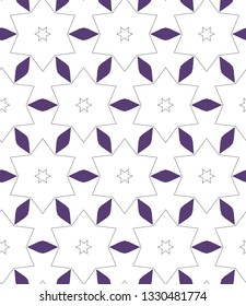 Seamless geometric ornamental vector pattern