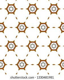 Seamless geometric ornamental vector pattern