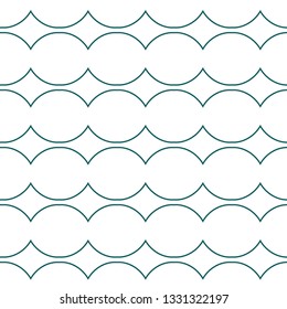 Seamless geometric ornamental vector pattern