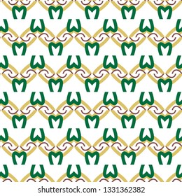 Seamless geometric ornamental vector pattern