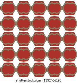 Seamless geometric ornamental vector pattern