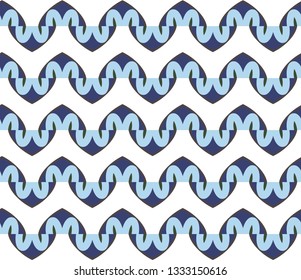 Seamless geometric ornamental vector pattern