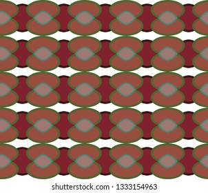Seamless geometric ornamental vector pattern