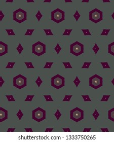 Seamless geometric ornamental vector pattern