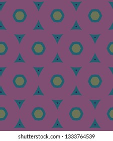 Seamless geometric ornamental vector pattern