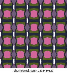 Seamless geometric ornamental vector pattern