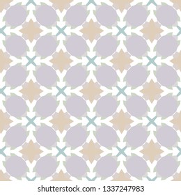 Seamless geometric ornamental vector pattern