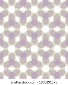 Seamless geometric ornamental vector pattern