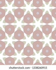 Seamless geometric ornamental vector pattern