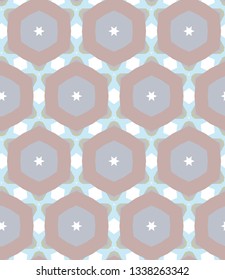 Seamless geometric ornamental vector pattern
