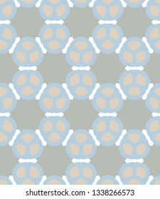 Seamless geometric ornamental vector pattern