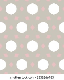 Seamless geometric ornamental vector pattern