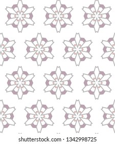 Seamless geometric ornamental vector pattern