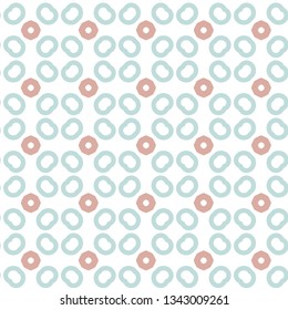 Seamless geometric ornamental vector pattern