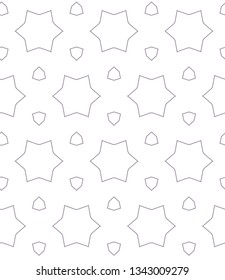 Seamless geometric ornamental vector pattern