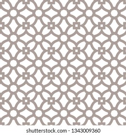 Seamless geometric ornamental vector pattern