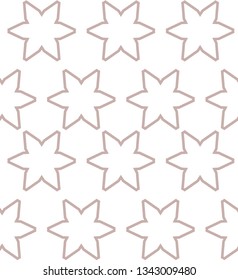 Seamless geometric ornamental vector pattern