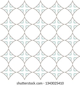 Seamless geometric ornamental vector pattern