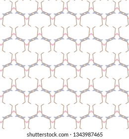 Seamless geometric ornamental vector pattern