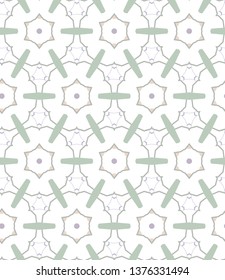 Seamless geometric ornamental vector pattern