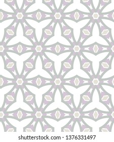 Seamless geometric ornamental vector pattern