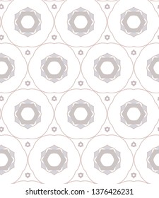 Seamless geometric ornamental vector pattern