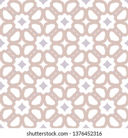 Seamless geometric ornamental vector pattern
