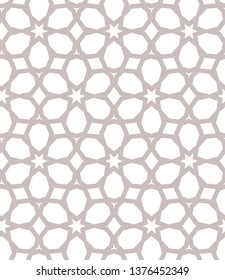 Seamless geometric ornamental vector pattern
