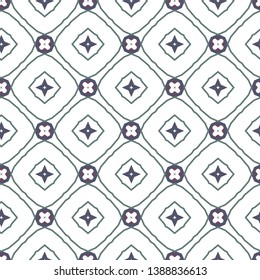 Seamless geometric ornamental vector pattern