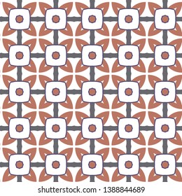 Seamless geometric ornamental vector pattern