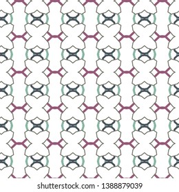 Seamless geometric ornamental vector pattern