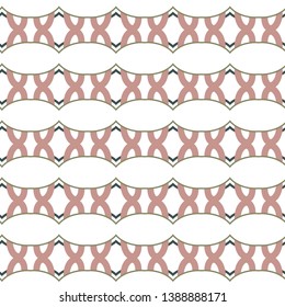Seamless geometric ornamental vector pattern