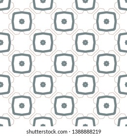 Seamless geometric ornamental vector pattern