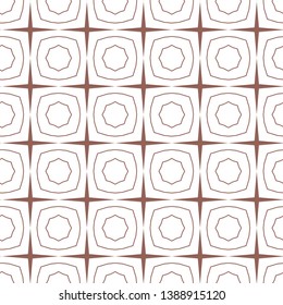 Seamless geometric ornamental vector pattern