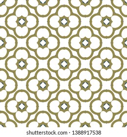 Seamless geometric ornamental vector pattern