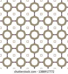 Seamless geometric ornamental vector pattern