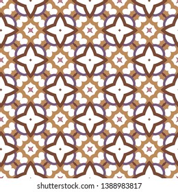 Seamless geometric ornamental vector pattern