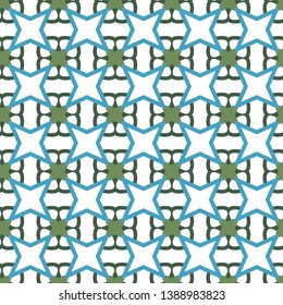 Seamless geometric ornamental vector pattern