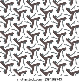 Seamless geometric ornamental vector pattern