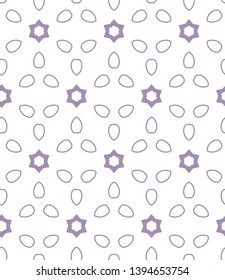 Seamless geometric ornamental vector pattern