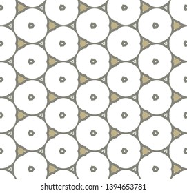 Seamless geometric ornamental vector pattern